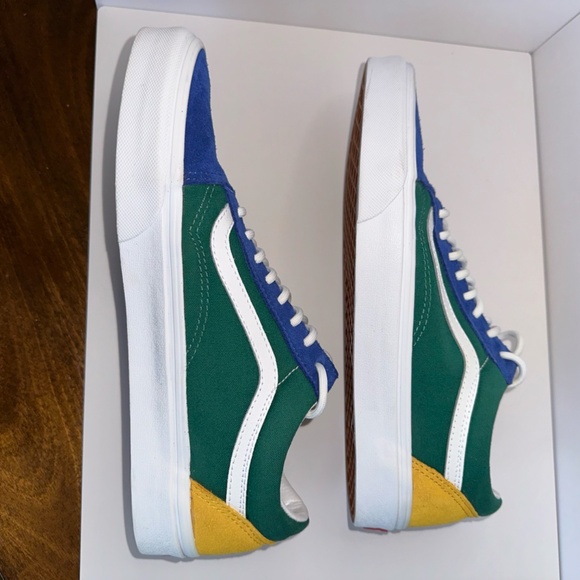 Vans Old Skool Yacht Club Low Top Sneakers Women 10.5 / Men 9 Skate Shoe Multi - Picture 6 of 11